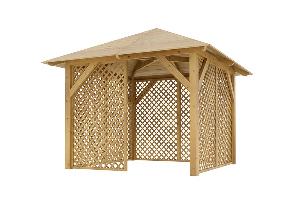 Holz-Pavillon Borneo+Ester 265x265
