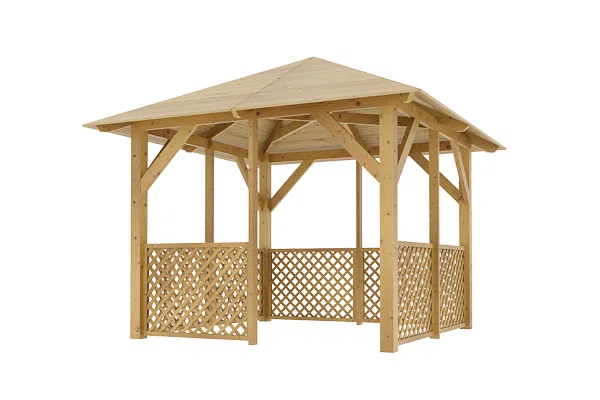 Holz-Pavillon Borneo+Ester 90 265x265