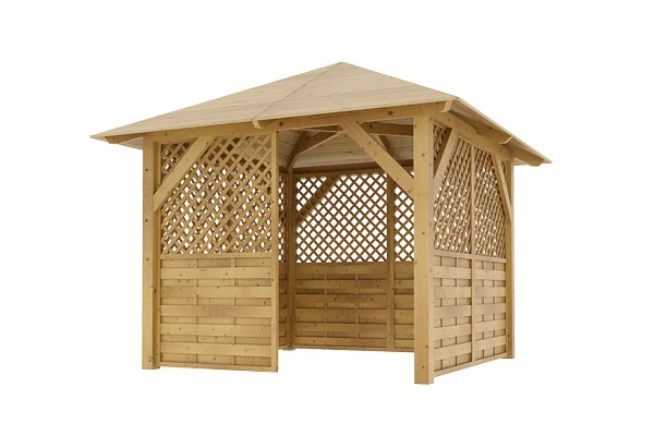 Holz-Pavillon Borneo+Rimini 265x265
