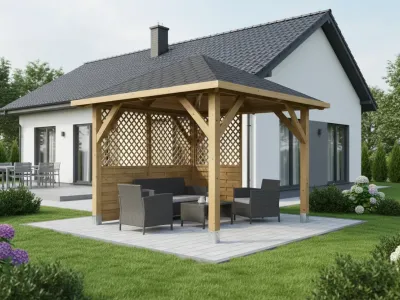 <span class="jp_product_title">Holz-Pavillon Borneo+Rimini 265x265</span>