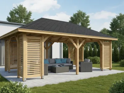 <span class="jp_product_title">Holz-Pavillon Viktoria XXL+Verona 390x640</span>