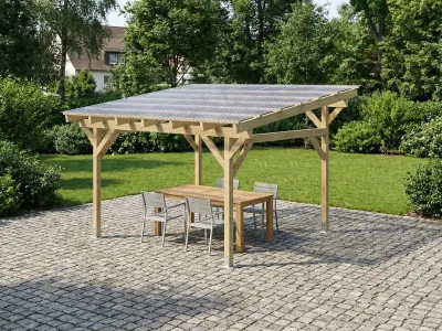 <span class="jp_product_title">Freistehender Holzpavillon „Classico BSH“ 400x350</span>