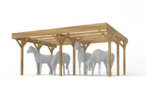 Weidehütten und Unterstände für Pferde holz-pavillon.de