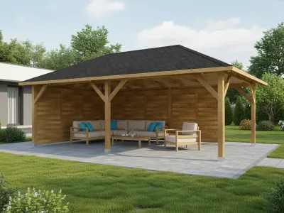 <span class="jp_product_title">Holz-Pavillon Viktoria XXL+Roma 390x640</span>