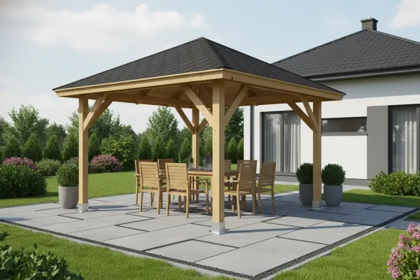 Gartenlauben und holz-pavillons