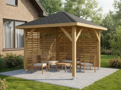 <span class="jp_product_title">Holz-Pavillon Borneo+Bergamo 265x265</span>