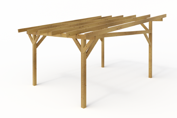 <span class="jp_product_title">Freistehender Classico-Holzpavillon mit einer Tiefe von 450 cm</span>