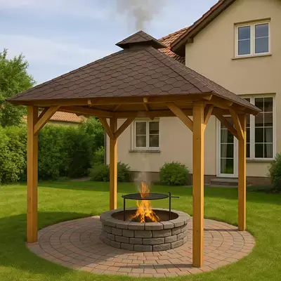 Pergola drevena - Okapova deska